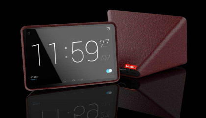 Lenovo-Smart-Clock-Leather